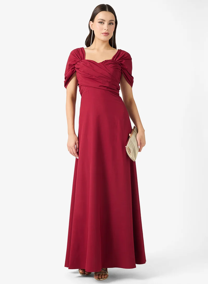 Ginger Boutique Off Shoulder Sweetheart Neckline A Line Dress